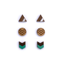 Load image into Gallery viewer, Wood Stud Tribal Collection