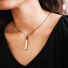 Load image into Gallery viewer, Vertical Bar Wood Necklace