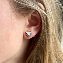 Load image into Gallery viewer, Geometric Stud Collection on ear