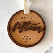 Load image into Gallery viewer, Personalized Wedding Anniversary Ornament