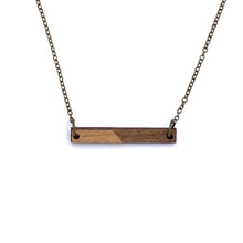Load image into Gallery viewer, Wood Bar Necklace