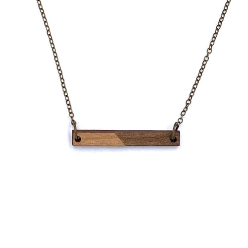Wood Bar Necklace