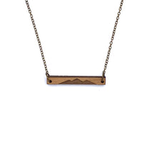 Load image into Gallery viewer, Alder Mountain Bar Wood Necklace