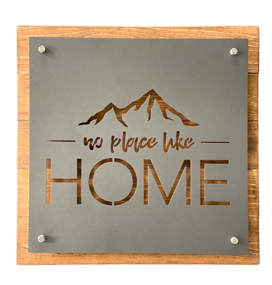 No Place Like Home - Metal Sign