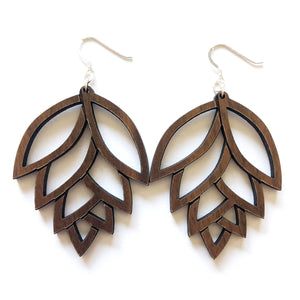 Pinecone Wood Earrings
