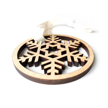 Load image into Gallery viewer, Snowflake - Wood Ornament