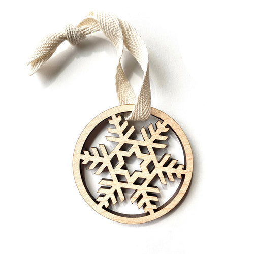 Snowflake - Wood Ornament