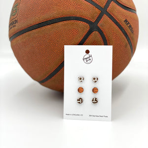 Wood Stud Sports Collection - Soccer, Basketball, Volleyball