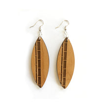 Load image into Gallery viewer, Surfboard Wood Earrings