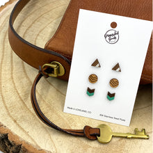 Load image into Gallery viewer, Wood Stud Tribal Collection