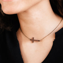 Load image into Gallery viewer, Wood Cross Necklace